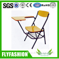 Wooden Metal Frame Student Chair With Writing Tablet